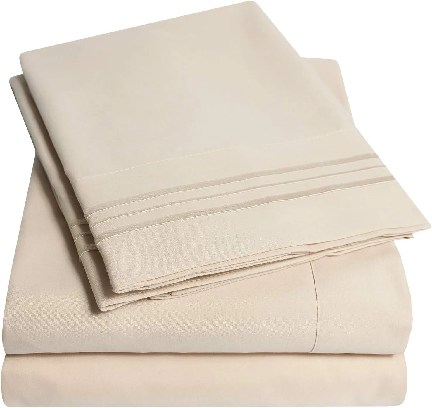 1500 Supreme Collection Queen Sheet Sets Beige Cream