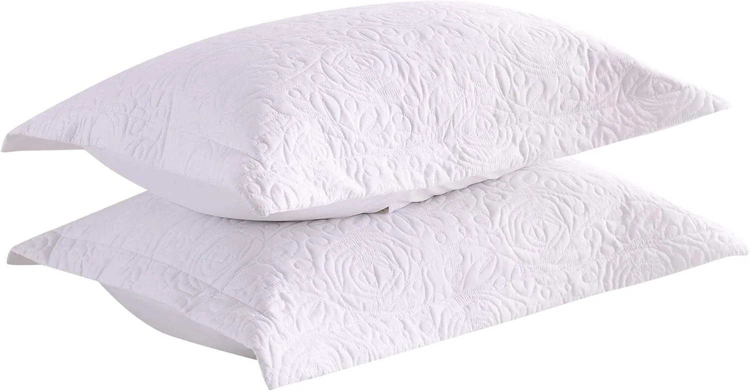 MarCielo 2-Piece Embroidered Pillow Shams