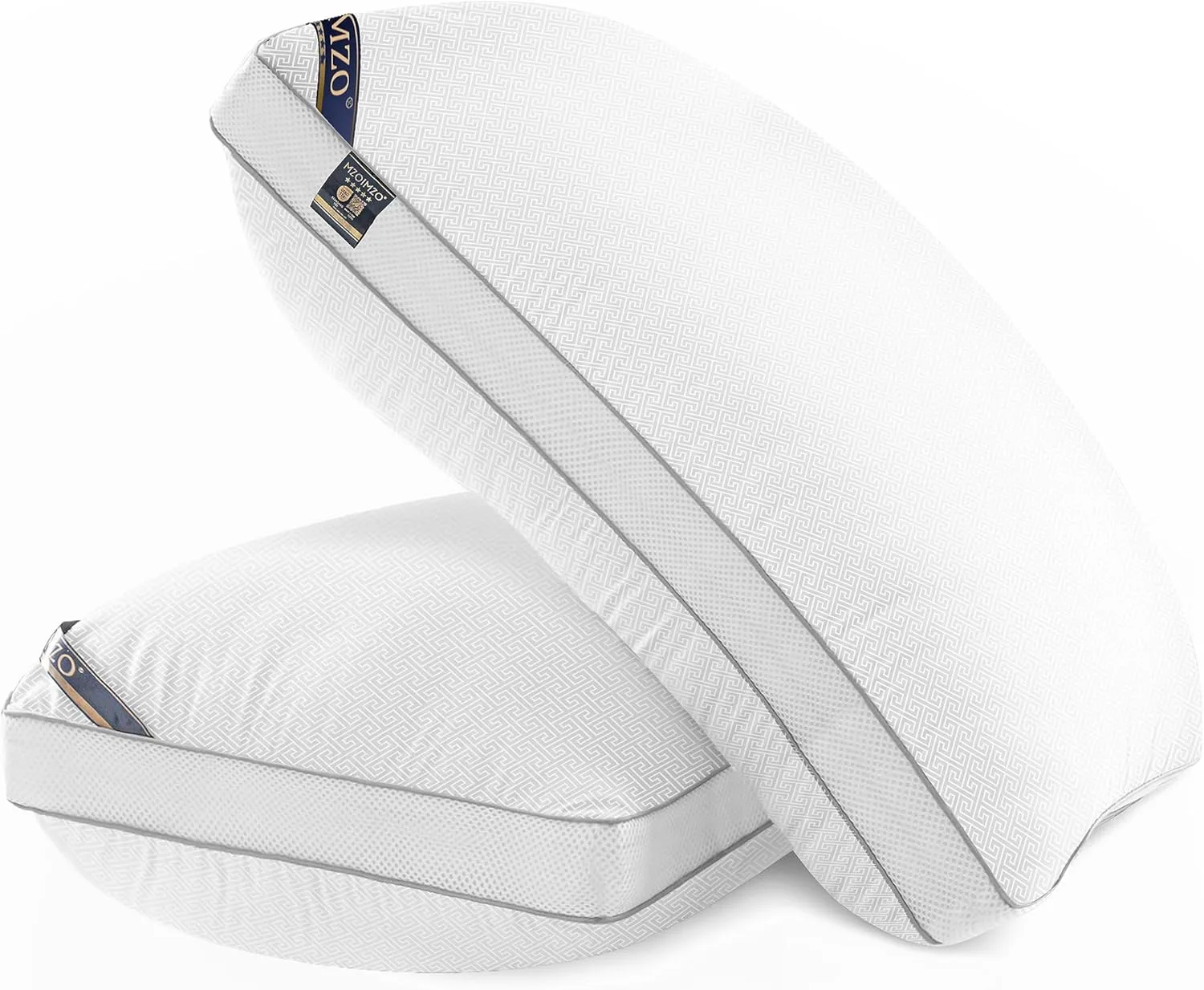 Mzoimzo Luxury Comfy Hotel Collection Bed Pillows for Sleeping- Firm King Size Set of 2