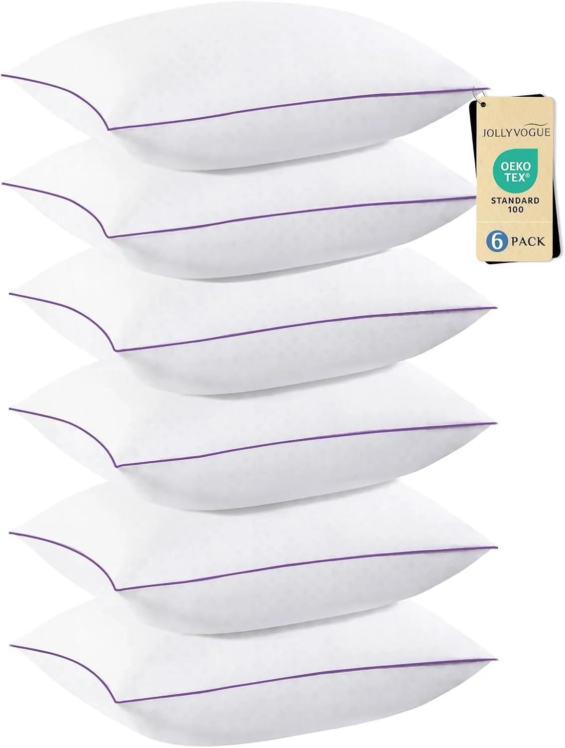 Jollyvogue Pillows Queen Size Set of 6